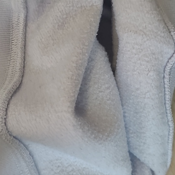 PINK Victoria's Secret  CrpTop Lavender Off-Shoulder Sweatshirt Size L - Picture 5 of 6